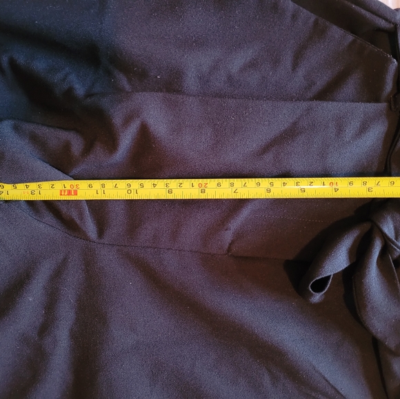 Boohoo Belted Tailored Tie Ankle Slim Trousers Black - Tall - Picture 4 of 8